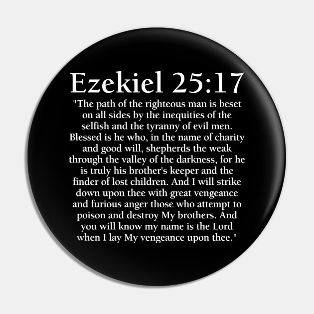 Ezekiel 25:17 - Full Passage Pin by PK Halford