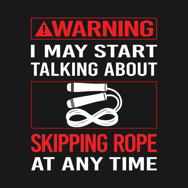 Red Warning Skipping rope by Happy Life