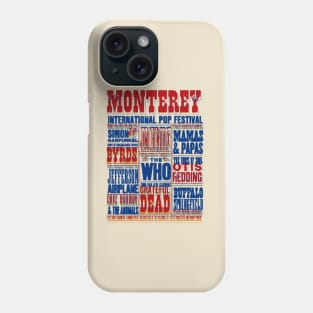 Monterey festival offset graphic Phone Case