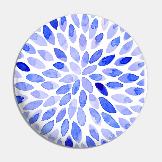 Watercolor brush strokes - blue Pin by wackapacka