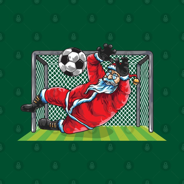 Soccer Goalie Santa Claus Christmas Xmas by E