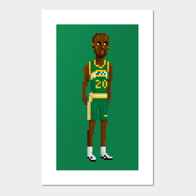 Gary Payton Seattle Supersonics Posters And Art Prints Teepublic