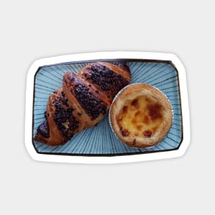 Food Chocolate and Custard Pastry Photo Magnet