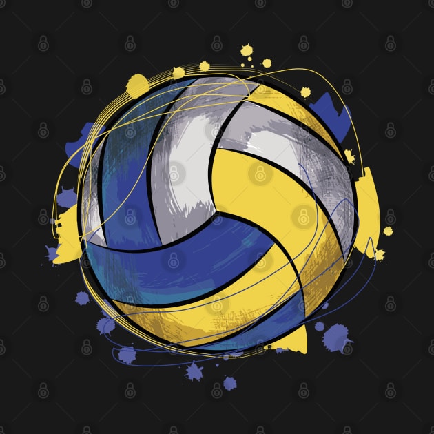 Volleyball Abstract by Designoholic