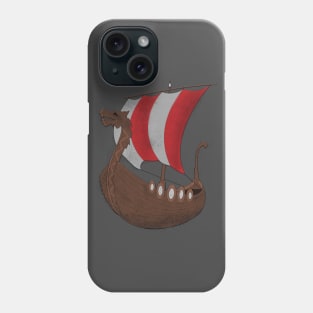 Viking Ship red Phone Case