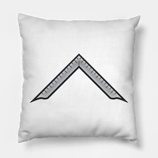 Square symbol - Masonic symbol of Worshipful Master for Blue Lodge Freemasonry Pillow