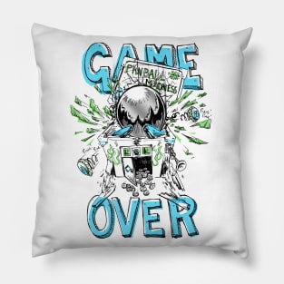 Game over gamer design Pillow