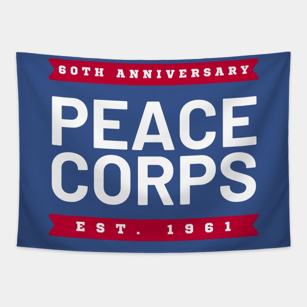 Peace Corps 60th Anniversary (Est. 1961) Tapestry by e s p y