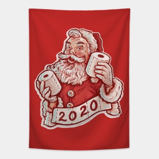 Toilet Paper Santa Claus Christmas 2020 Tapestry