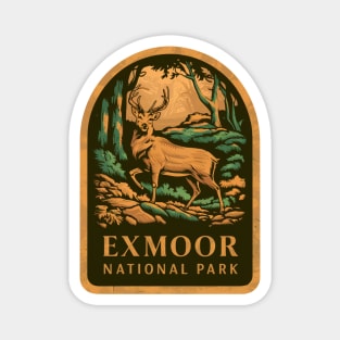 Exmoor National Park Deer Emblem Magnet