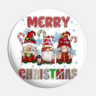 Merry Christmas Gnome Family Funny Xmas Tree Women Men Kids Pin