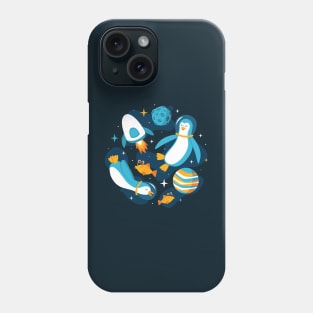 Interstellar Penguins Phone Case