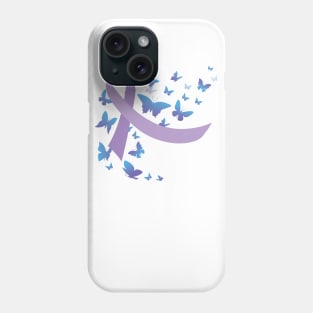 Purple Awareness Ribbon | Keep Fighting Warrior Phone Case