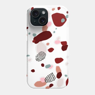 Modern Terrazzo Pattern |  Retro Terracotta Phone Case