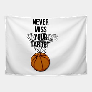 Never Miss Your Target Tapestry