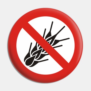 No Gluten Sign Pin