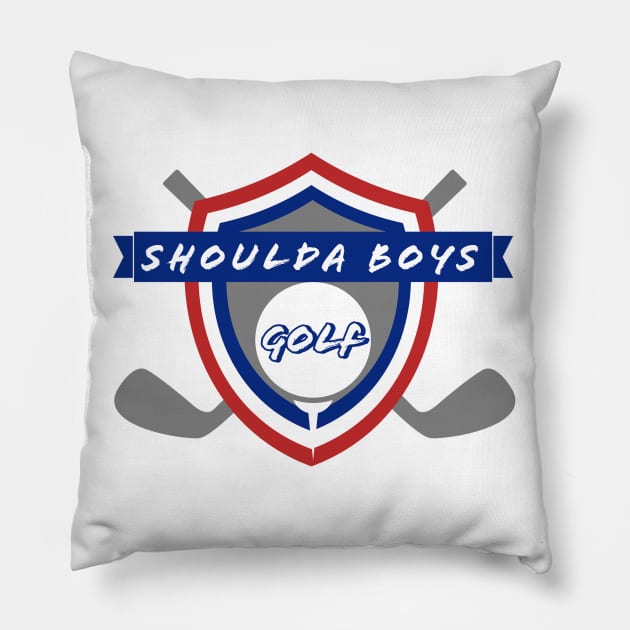 Shouldaboys Golf Pillow by Shouldaboys Podcast