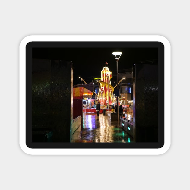 Festival lights in Christmas market Magnet by fantastic-designs