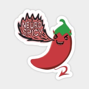 Neurospicy Devilish Red Hot Pepper Magnet