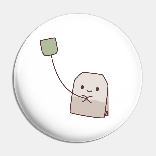 Teabag Kite Pin by blacklines