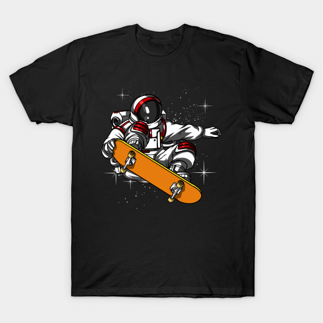 Astronaut Skateboarding - Astronaut Skateboard - T-Shirt | TeePublic