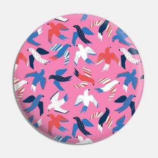 Flock Of Birds Large Scale Pin