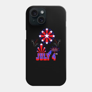 Sparkling Spectacle: A Patriotic Celebration for July 4th! Phone Case