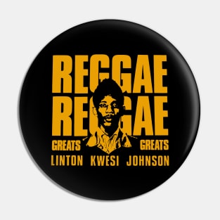 Reggae Greats Linton Kwesi Johnson LKJ Pin