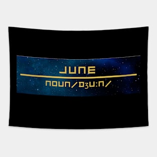 Word June Tapestry