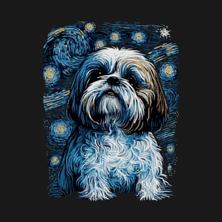 Shih Tzu Starry Night T-Shirt