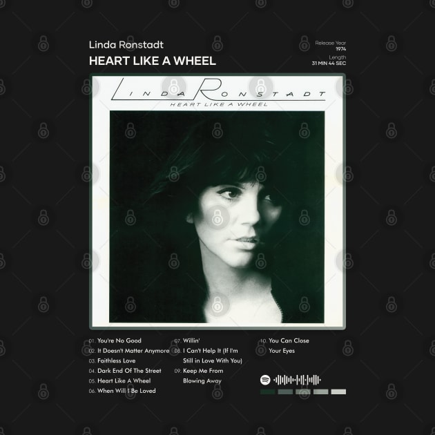 Linda Ronstadt - Heart Like A Wheel Tracklist Album by 80sRetro