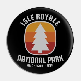 Isle Royal National Park Retro Pin