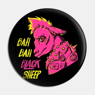 Bah Bah Black Sheep (Magenta and Yellow) Pin