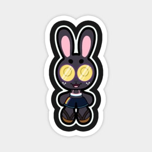 Progress Pride Flag Bunny Magnet