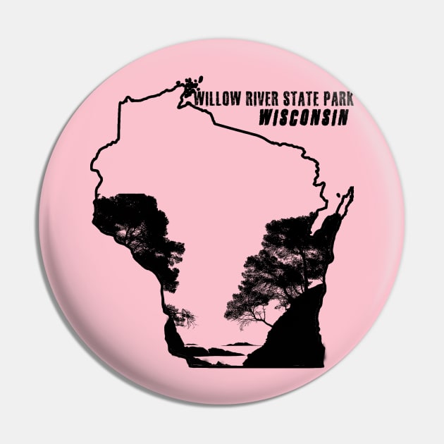 Willow river state park - Print on demand product Pin by TeeText