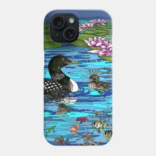 Loons and Lillies Phone Case