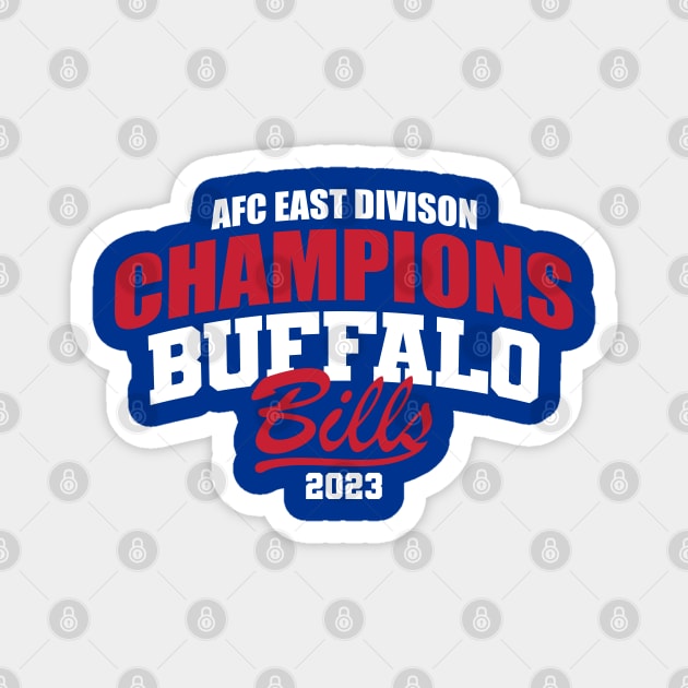 Bills 2023 AFC East Champs Magnet by Nagorniak
