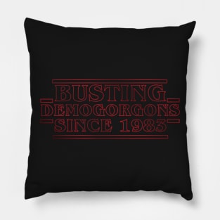 busting demogorgons v1 Pillow