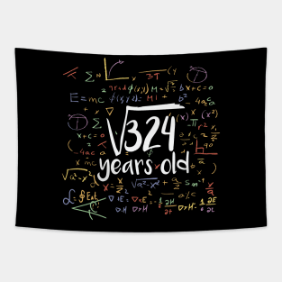 Square Root Of 324 18th Birthday 18 Year Old Gift Tapestry