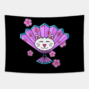 Kawaii Cute Neko Lucky Funny Cat Tapestry