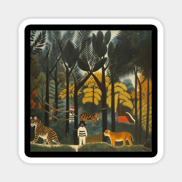 Henri Rousseau drawing Magnet by ComicsFactory