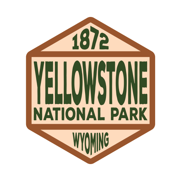 Yellowstone National Park Wyoming badge by nylebuss