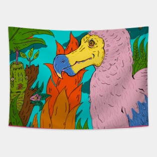 dodo in the jungle Tapestry