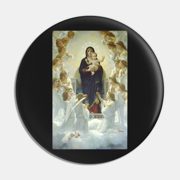 Our Lady Virgin Mary and Angels Pin by hispanicworld