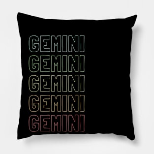 Gemini Zodiac Pattern Pillow