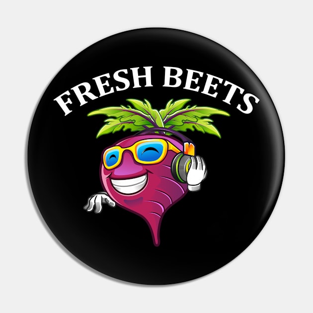 Funny Fresh Beets Vegetable Pin by amitsurti