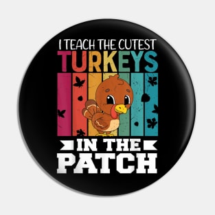 I Teach the Cutest Turkeys in the Patch Pin