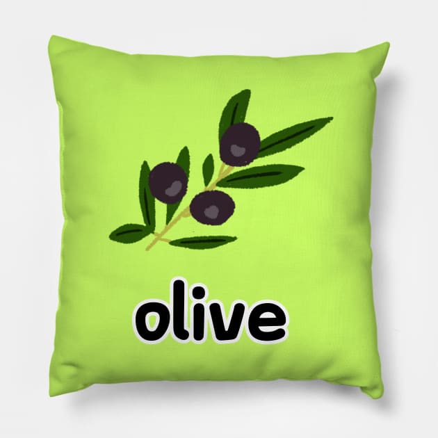 olive Pillow by zzzozzo