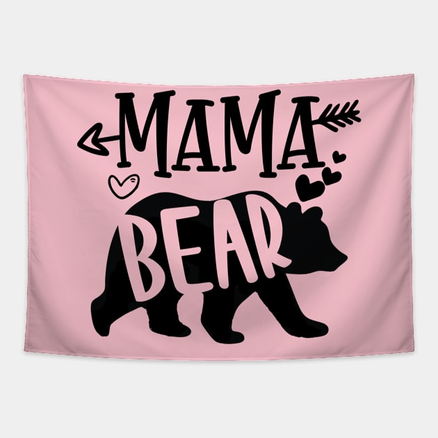 Mama Bear Tapestry by jabarsoup