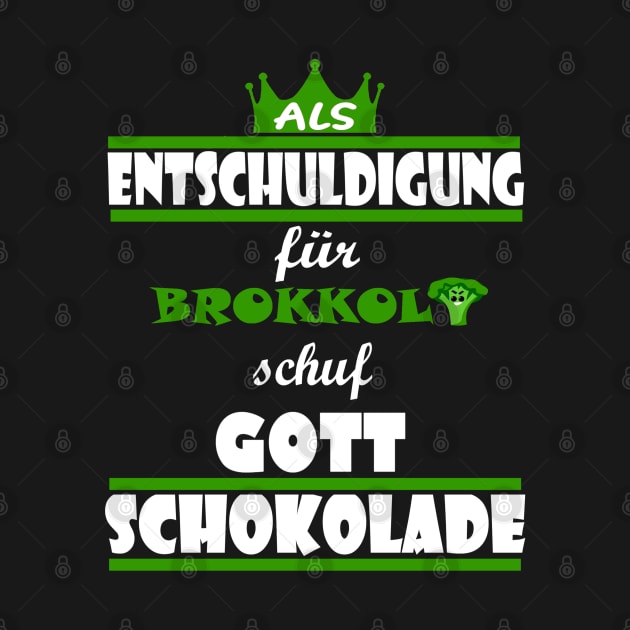 schokolade böser brokkoli antivegan kakao by FindYourFavouriteDesign